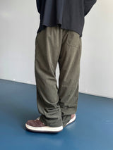 Twill Basic Golden Wide Pants 7C