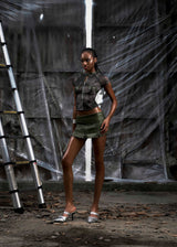 NONE Raglag Mesh Top
