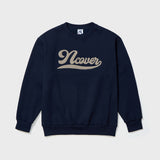  SCRIPT LOGO SWEAT SHIRTS - NAVY