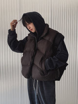 [Duck Down100%] Smore Puffer Down Padding Vest