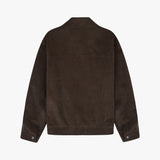 Stranger Regular Fit Corduroy Bomber Jacket (Brown)