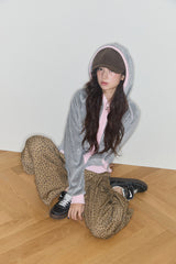 KIRI LEOPARD CARGO PANTS (BROWN)