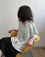 Dewy Flower Pleats Skirt