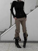 Seron Muffler Knit T-shirt