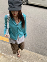 Rimoha Summer Hood Knit Zip-Up