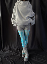 martini blue netting stocking 
