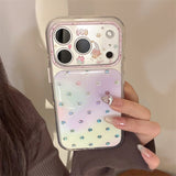 [1+1BOGO]カラフル ポルカドット ゴールド アクセント フルカバー iPhone ケース (iPhone 14–17 Series)