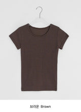 シュルベーシックカラー半袖Tシャツ