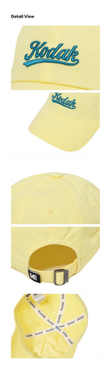 LETTERING RELAX FIT BALL CAP【YELLOW】