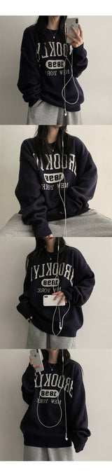 Brooklyn lettering knitwear