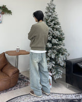 Cain Wide Washed Denim Pants