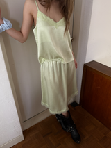  satin lace skirt 