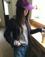 [ORIGINAL] Clue Punch-Detail Long-Sleeve Cardigan