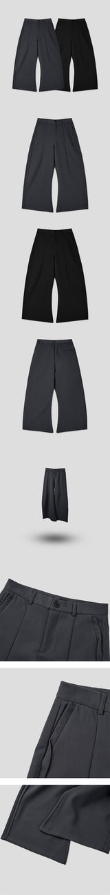 [Unisex] ワイドオーバーフレアスラックス(2color)