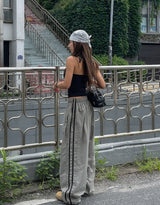 ステッチバルーントラックナイロンパンツ