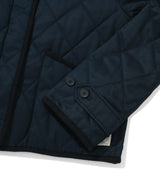 Women’s Collar Quilted Short Jacket Dark Navy