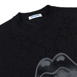 DCxRS ラインストーンTシャツ ブラック