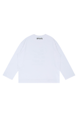 ホワイトシガレットロングスリーブTシャツ