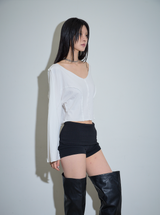 Dolman Sleeve Top White