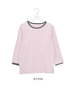 26SS★ [BAONHAUS] ケトロン カラーマッチング スリークォータースリーブ Tシャツ