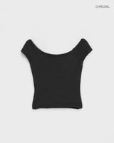 [MADE] Maru Linen Boat Neck Off Shoulder Knit
