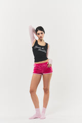 Love & Healthy ロゴノースリーブトップ Black