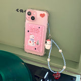 [MADE]Snow White-Pink Card-Tank Jell-Hard Phonecase