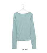 Celinet Slim Fit Color Layered Long Sleeve Tee