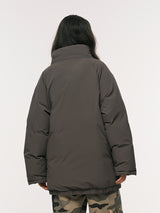 LONG DOWN PUFFER KHAKI BROWN