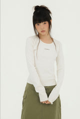 ミニロゴTシャツ ホワイト