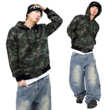 Vintage Work Camo Hooded Jacket