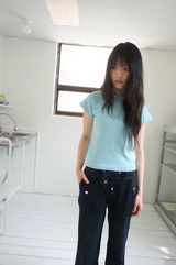 drop denim pants