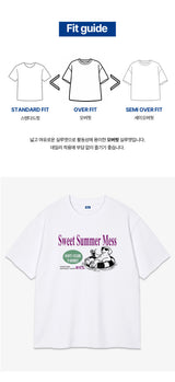 スイートサマーメスオーバーフィットTシャツ (3color)