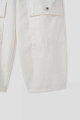 Multi-pocket non-fade shirring cargo pants (2c)