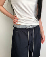 Leol Contrast Nylon Pants