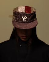 6CRAYON Vintage Patchwork Flat Top Baseball Cap