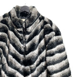 Wavy Gradation Fur Jacket