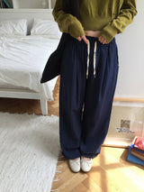 ハグヘスストリングチェックワイドパンツ(3c)