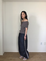 エラ ニット オフショルダー(4color)