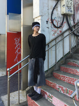 Loop Slub Eyelet Long Sleeve 2C