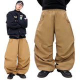 wide back pocket cotton pintuck pants