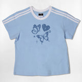 フライ ドット セミクロップ Tシャツ 6カラー
