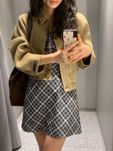 [MADE] hent wool handmade blue jacket