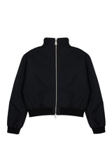 MULTI ZIPPER HIGH-NECK JUMPER BLACK