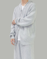 Lesher two-way knit zip-up