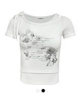 Melt Graphic Short-sleeved T-shirt