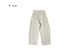 Lipang Curved Cargo Pocket Wide Pants