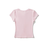 Lora Button Slim Tee