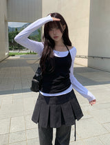 ユアンホルタースリーブレスレイヤードTシャツ セット