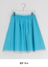 Ruri Color Lace Midi Skirt